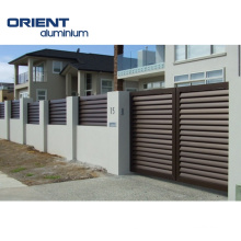 Slat Aluminum Fence And Gate For Garden